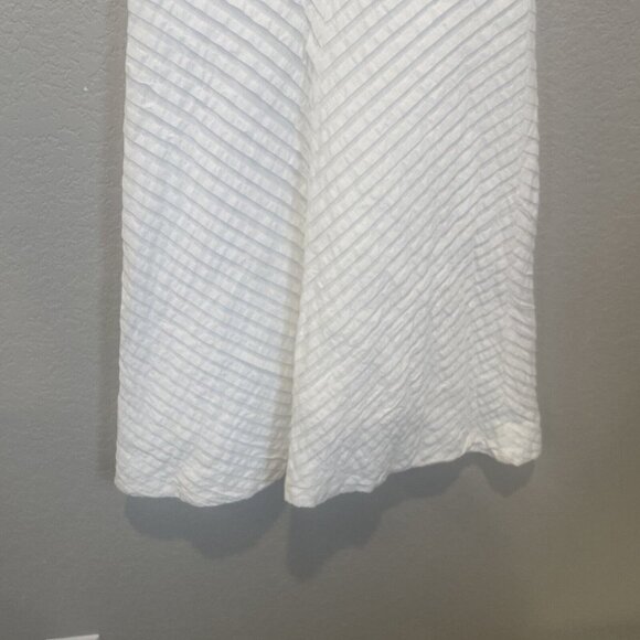 J Crew Dress Women Size 0P Petite White  Sleeveless Lined Textured Easter Spring - Picture 3 of 12
